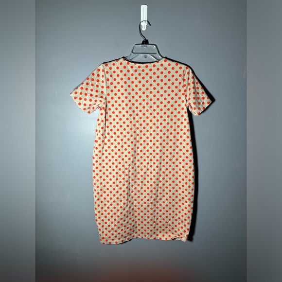 Marimekko 100% Cotton Red Polka Dot Short Sleeve Dress Size XS - Picture 2 of 4